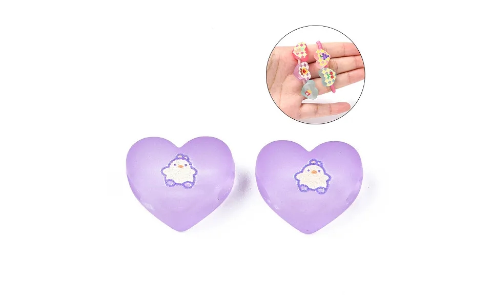 Transparent Printed Acrylic Beads