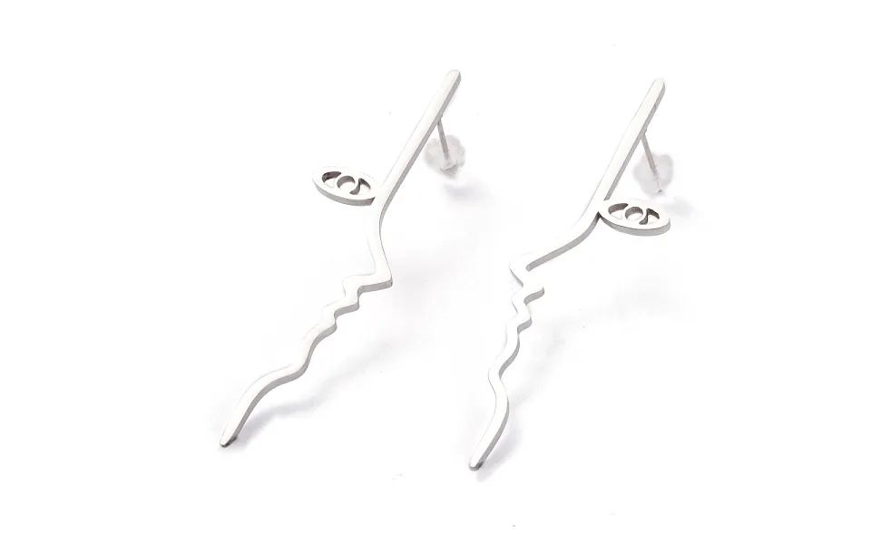 Unisex Fashion Stainless Steel Stud Earrings