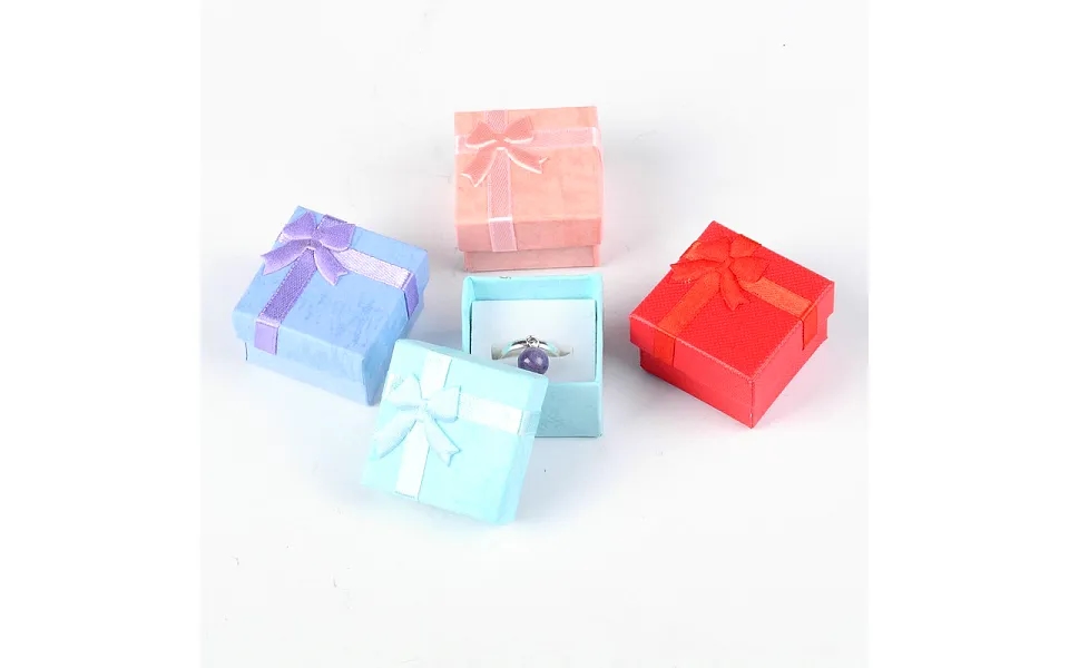 Valentines Day Presents Packages Cardboard Ring Boxes
