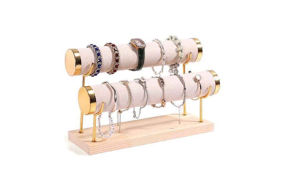 Velvet 2 T Bar Bracelet Display Rack