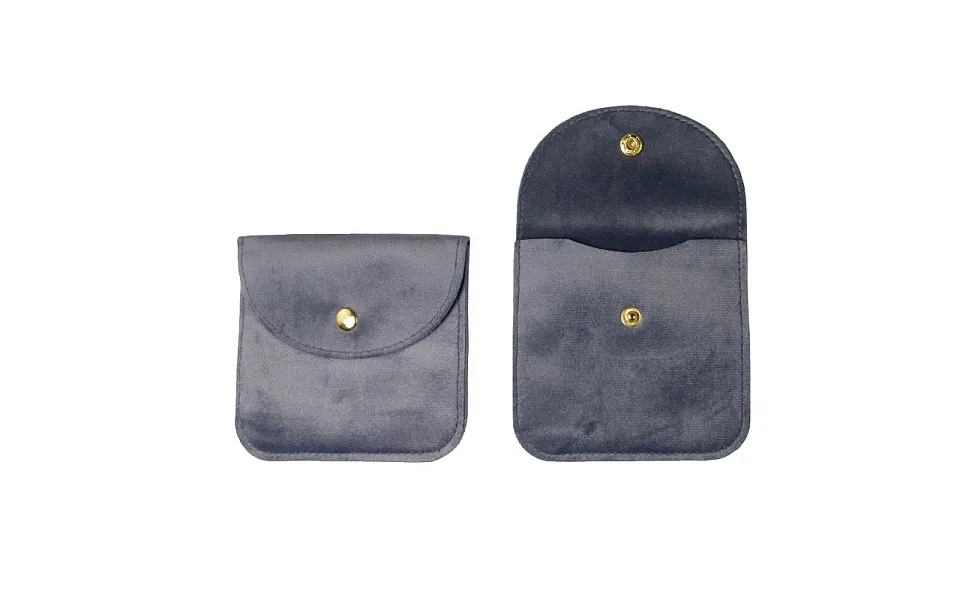Velvet Jewelry Storage Bags With Snap Button