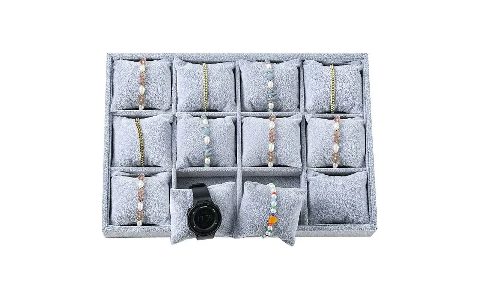 Wood Covered With Velvet Jewelry Bracelet Watch Displays