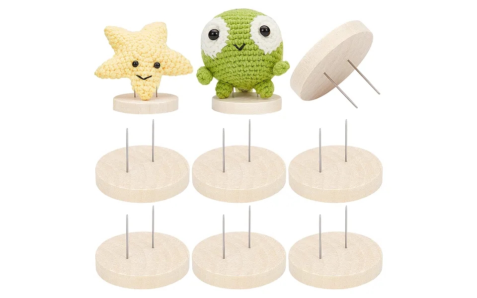 Wooden Crochet Doll Base Support Rack