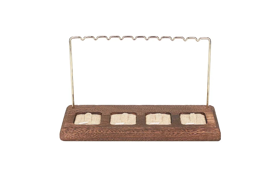 Wooden Earring & Ring Display