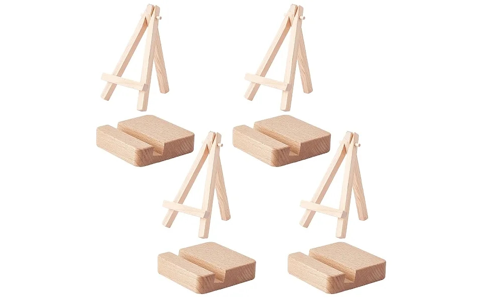 Wooden Easels & Beech Wood Mobile Phone Holders