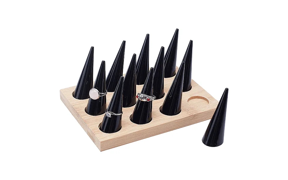 Wooden Ring Showcase Display Holder