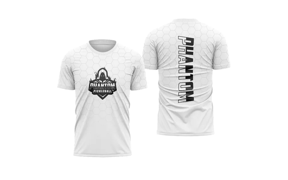 Team Phantom Unisex Short Sleeve Dry-fit Full Sublimation T-shirt - White Honeycomb