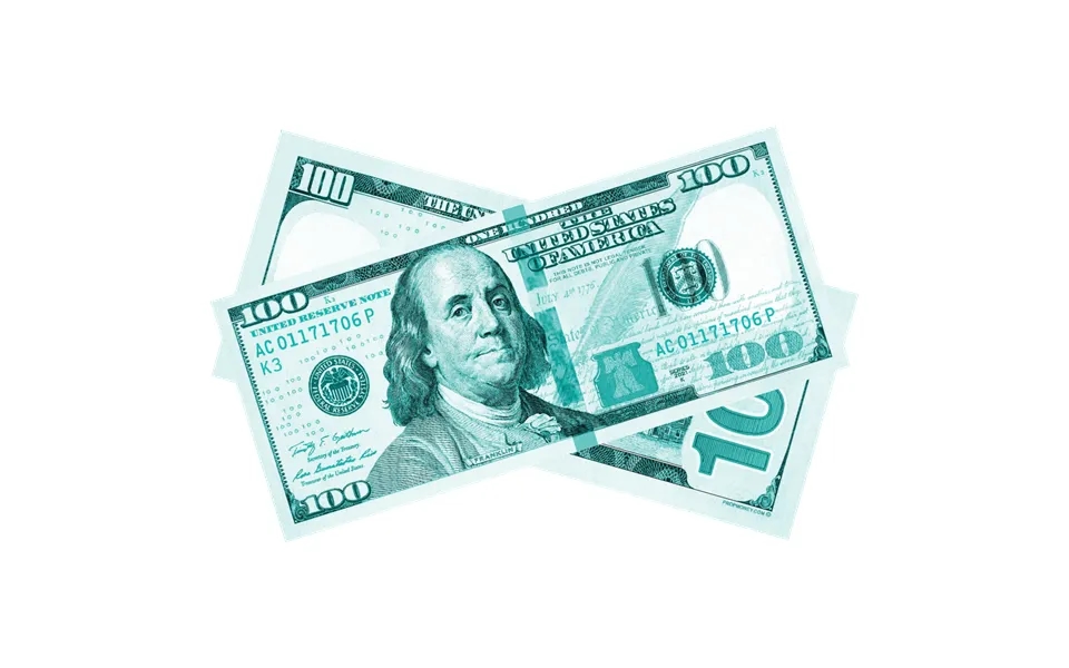 100x 100 New Series Turquoise Bills