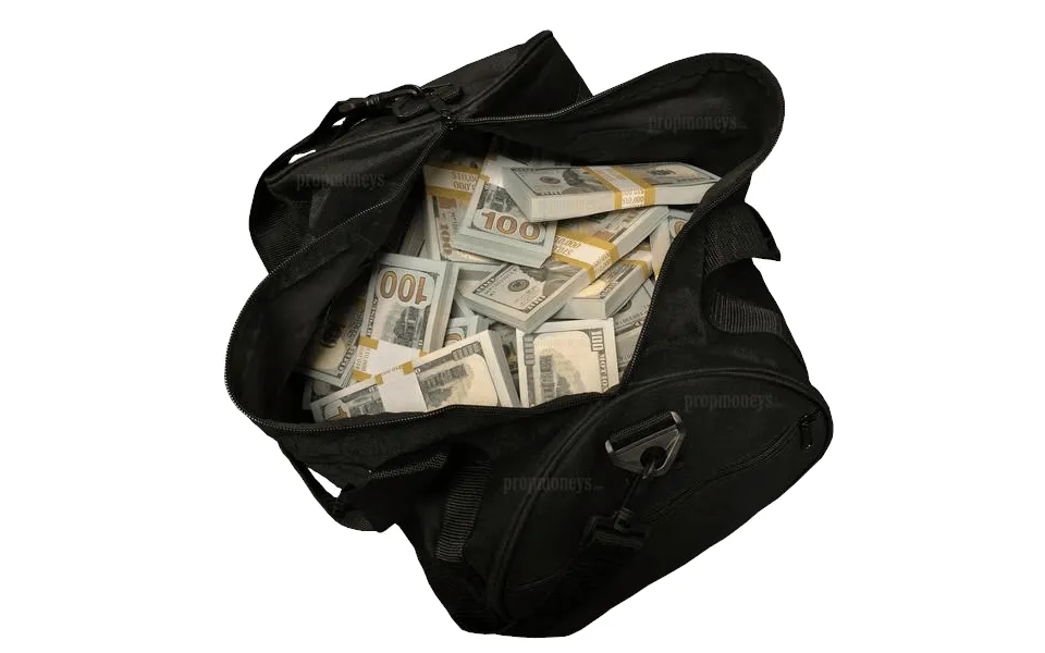 500,000 Full Print New Series Stacks & Duffel Bag