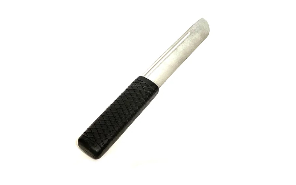 Silver And Black 9.5 Inch Training Knife - Solid Rubber Contact Prop With Safe Blade