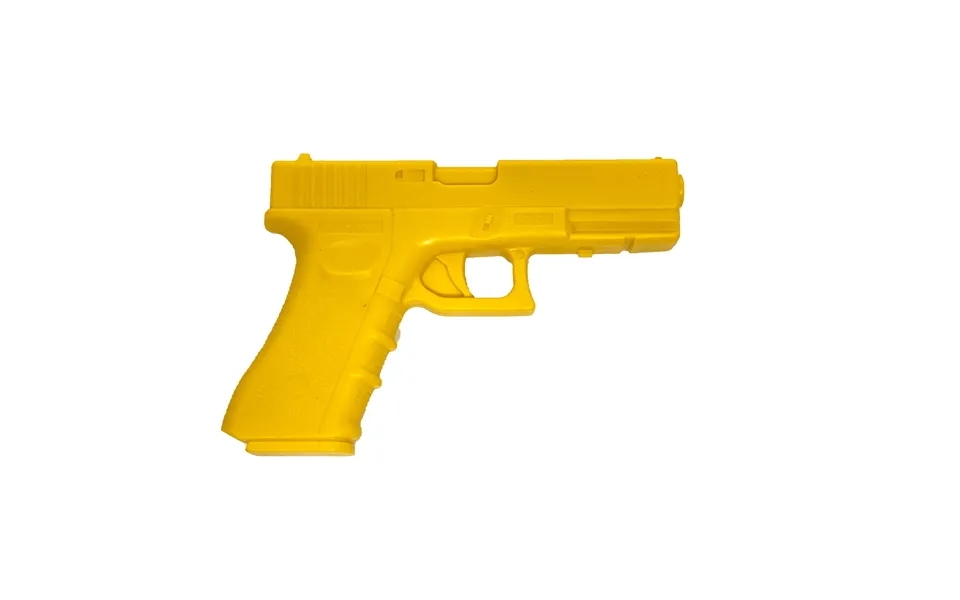 Solid Hard Poly Police Glock Pistol Prop - Yellow