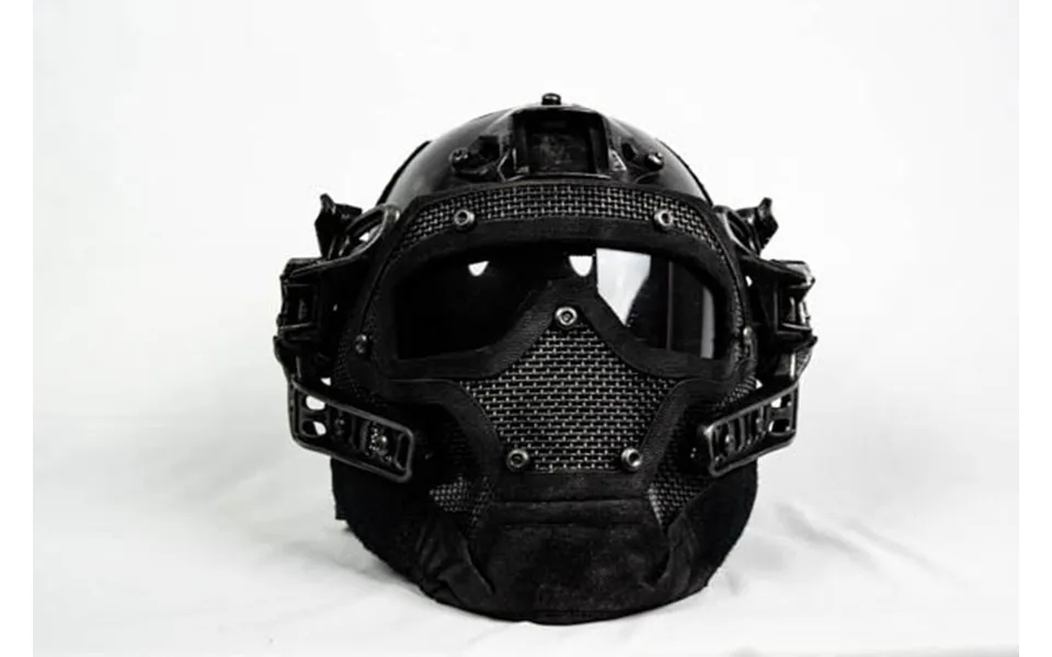 Tactical Helmet And Face Mask - None