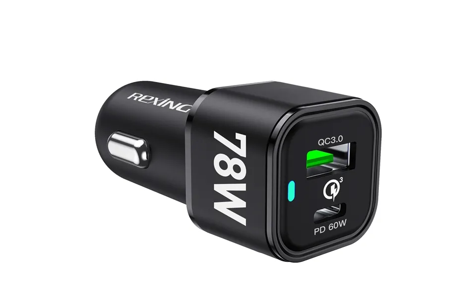 Rexing Jetspeed Black 78w Powerdelivery Usb-c Usb Car Charger