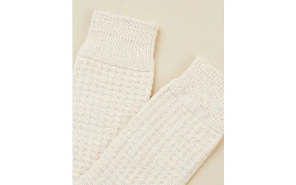 Unisex Waffle Crew Socks Pique