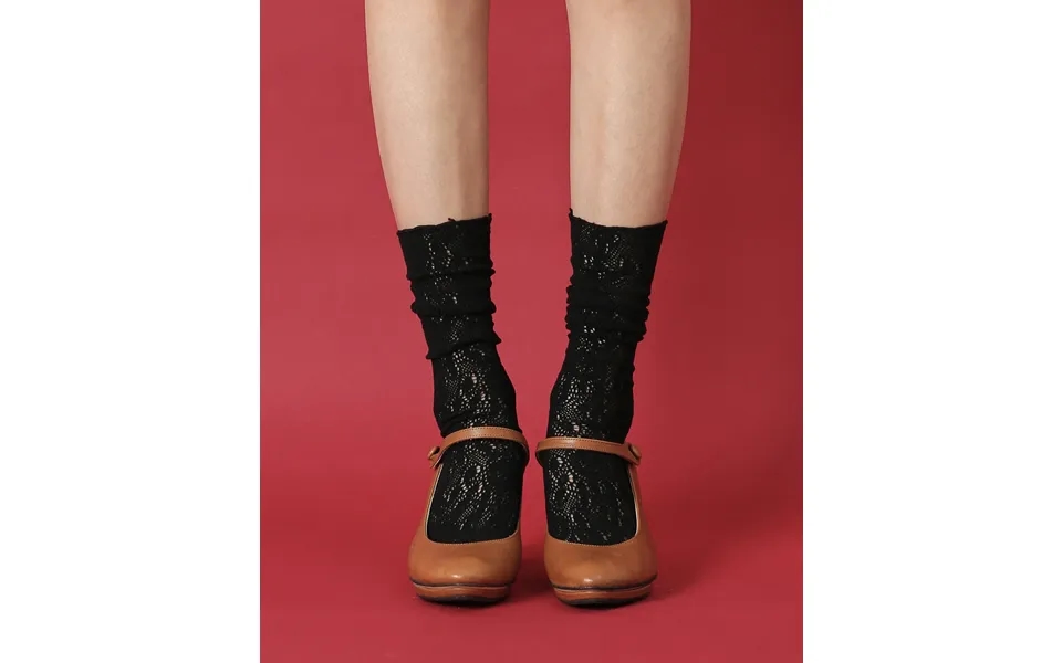 Women's Retro Black Sock