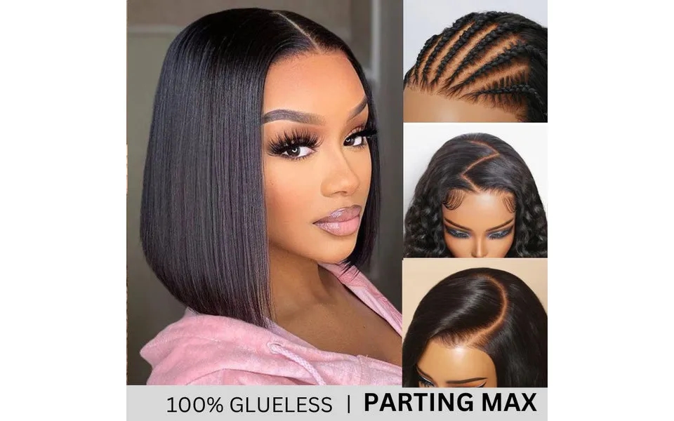 Sunber Hair Flash Deal Bye Bye Knots Blunt Cut Yaki Bob Pre-cut Lace Wigs Pre-plucked Lace Frontal Human Hair Wig
