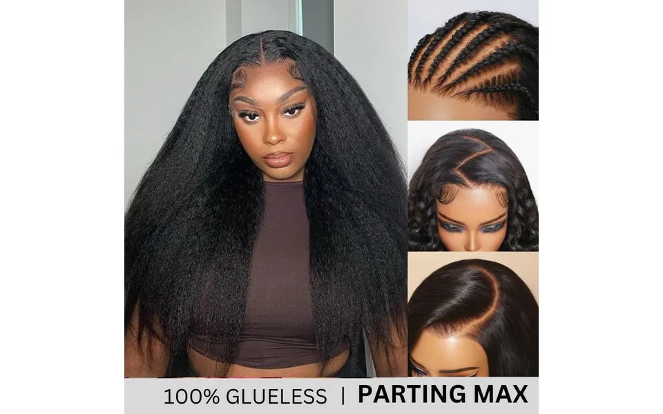 Sunber Hair Kinky Edge Lace Wig 13x4 Lace Front Human Hair Wigs Yaki Straight Wigs With Baby Hair Flash Deal