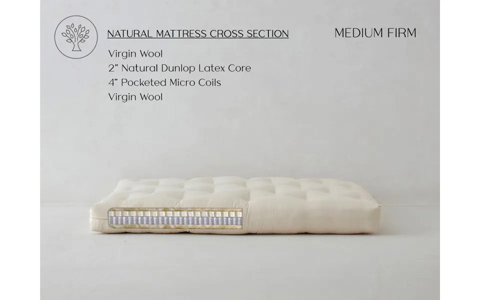 Full Loveseat Latex Futon Couch Mattress Med Firm - Eco Support