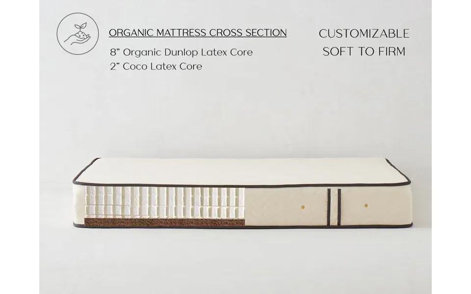 Softnest Moonlight 8 Inch Certified Organic Mattress Latex - Organic Latex Mattress Customize From Soft To Firm