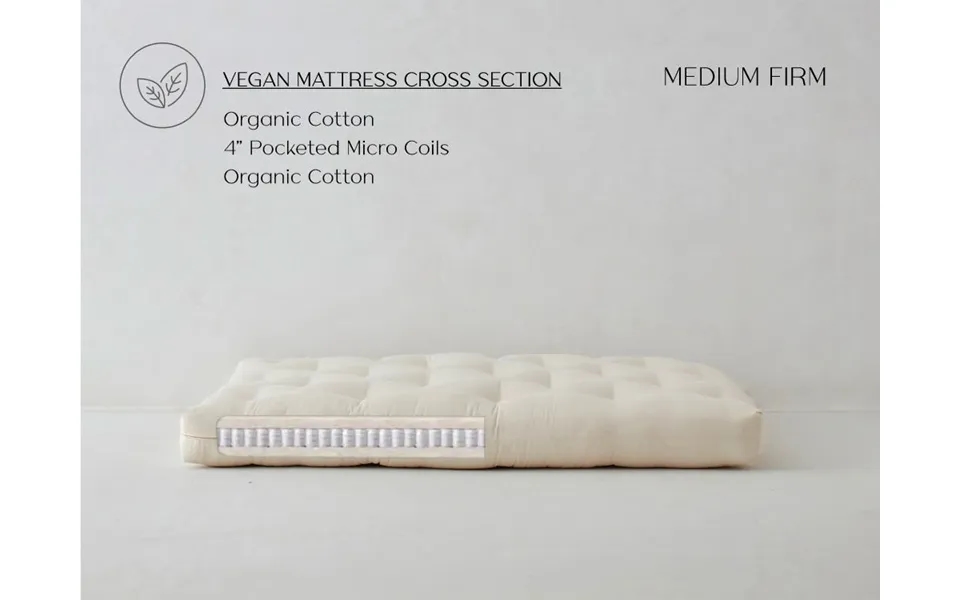 Vegan Tranquility2 Micro Coil Futon Bed Mattress 8 Inch Firm By The Futon Shop-twin Xl