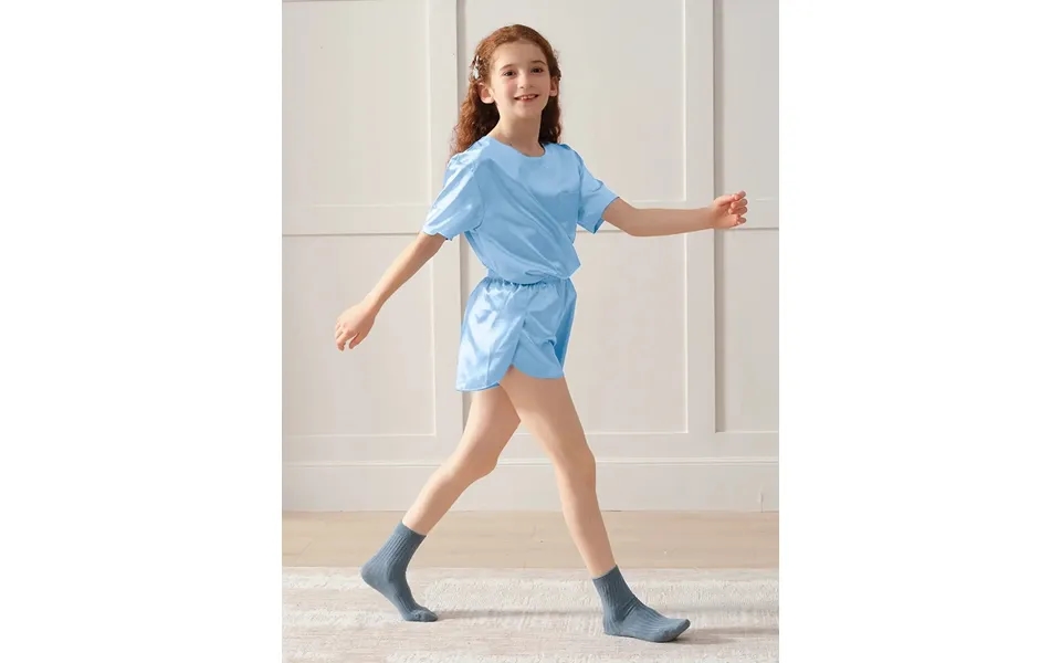 Girls Pajama Sets Short Pants - Airy Blue