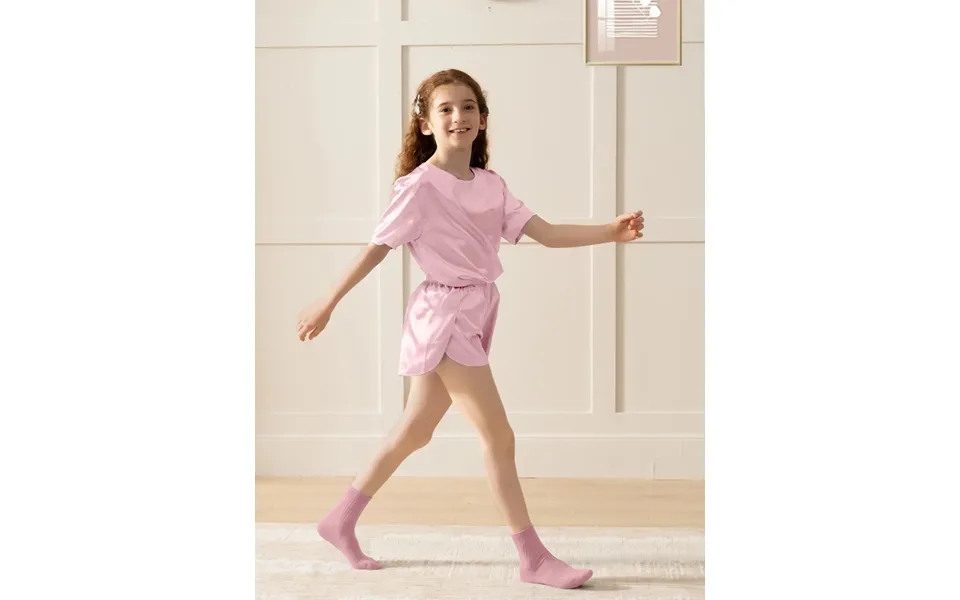 Girls Pajama Sets Short Pants - Blush Pink