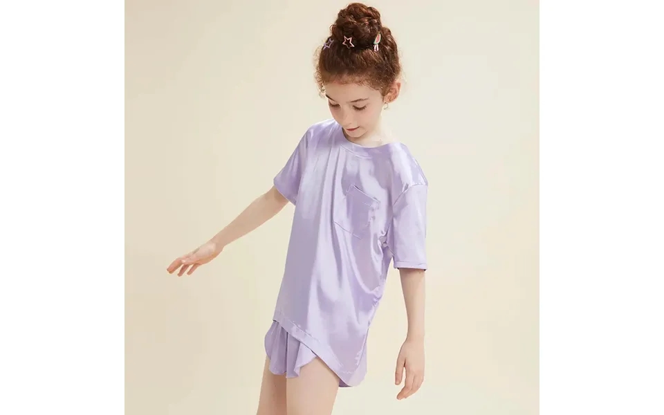 Girls Pajama Sets Short Pants - Purple