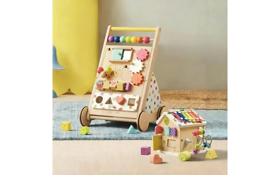 Rainbow Baby Walker & Activity Cube Developmental Playset