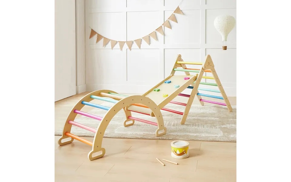 Tiny Land 7-in-1 Rainbow Climbing Set