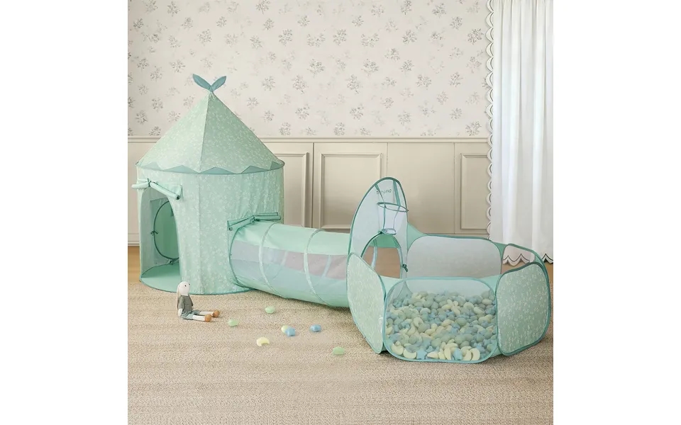 Tiny Land Green Adventure 3-in-1 Play Tunnel & Fun-shapes Ocean Ball Set
