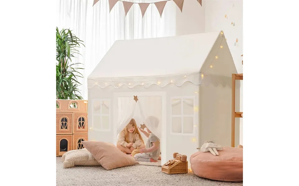 Tiny Land Playhouse Tent Natural Cream Indoor Tent For Kids