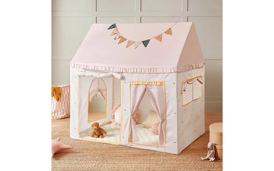 Tiny Land Sweet Citrus Kids Play Tent White And Pink Indoor Playhouse