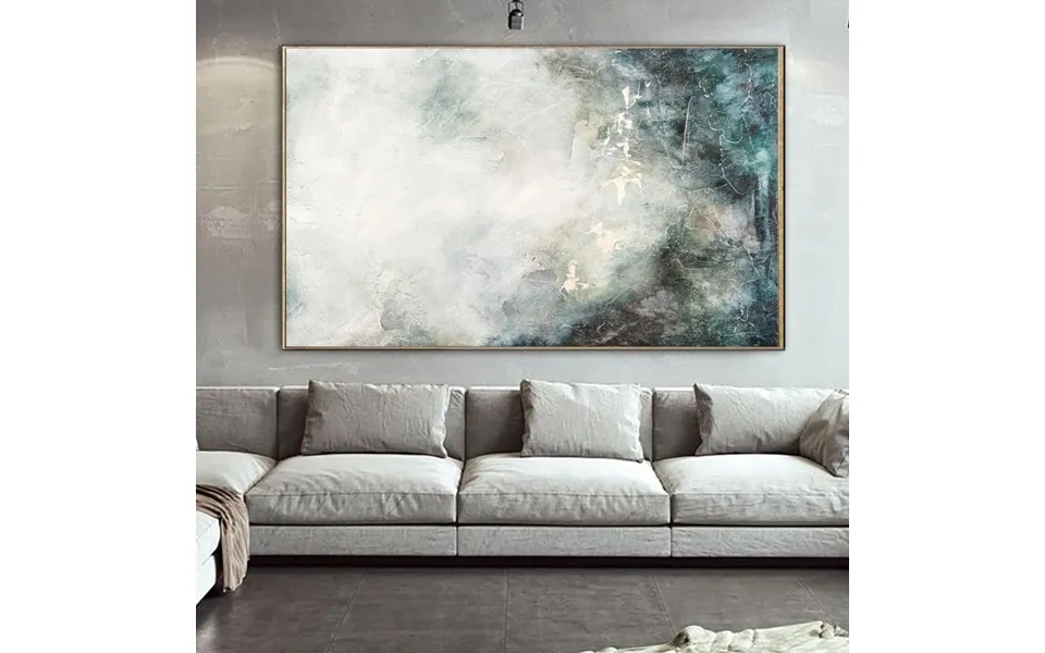 Abstract Neutral Paintings On Canvas Contemporary Painting Wall Decor Waterfall