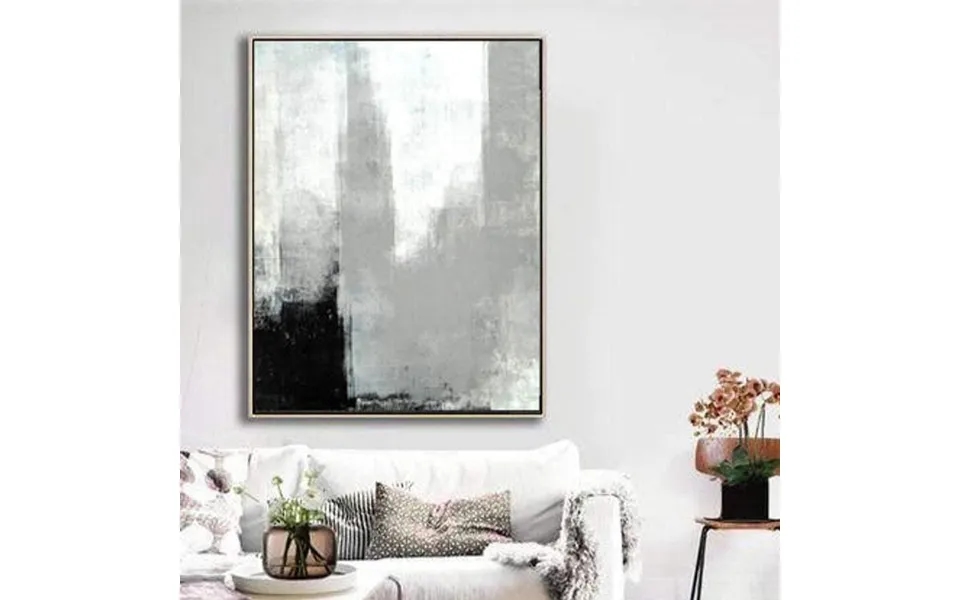 Abstract Painting In Black And White New York