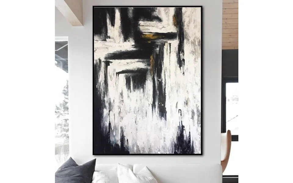 Abstract Painting In Black And White Street View