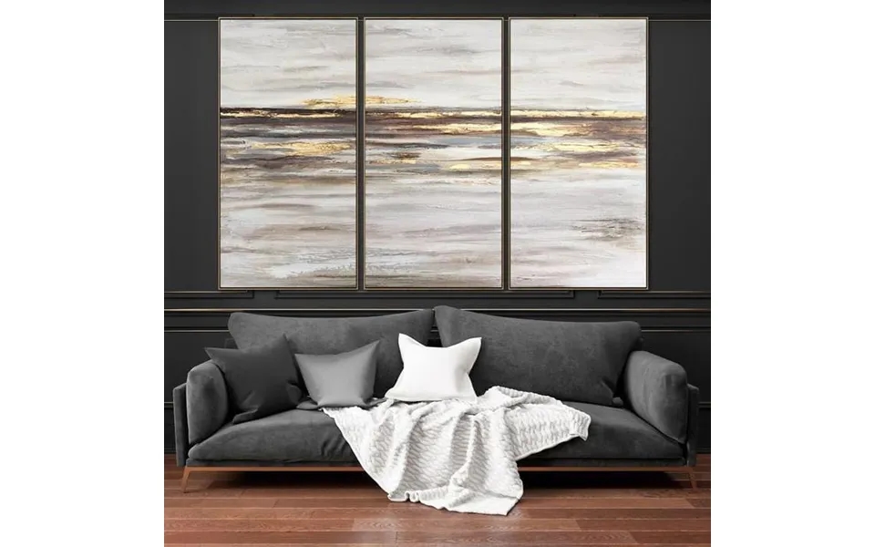 Gold Painting Acrylic Original Oil Canvas Painting Wall Art Large Gold Leaf Painting Golden Surface