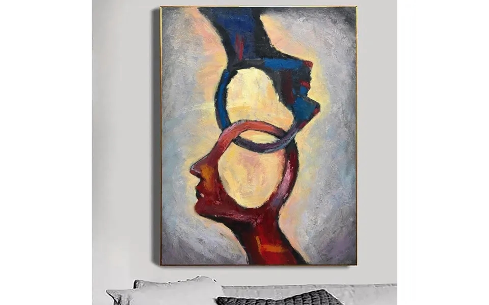 Human Abstract Painting Large Abstract Acrylic Painting On Canvas Figurative Modern Art Secrets Of Consciousness