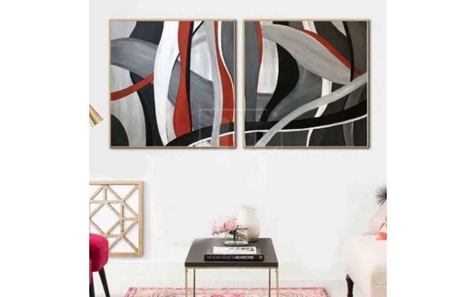 Oil Paint Canvas Set Set Of 2 Abstract Painting Art Calming Painting Song Of The Sea