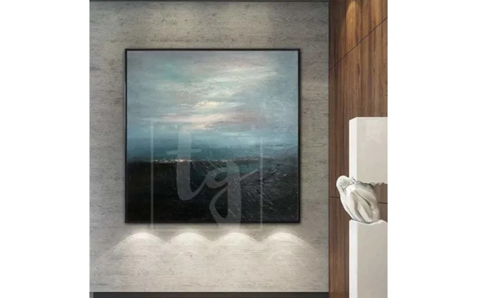 Original Large Sky Painting On Canvas Landscape Acrylic Painting Mysterious Sunrise
