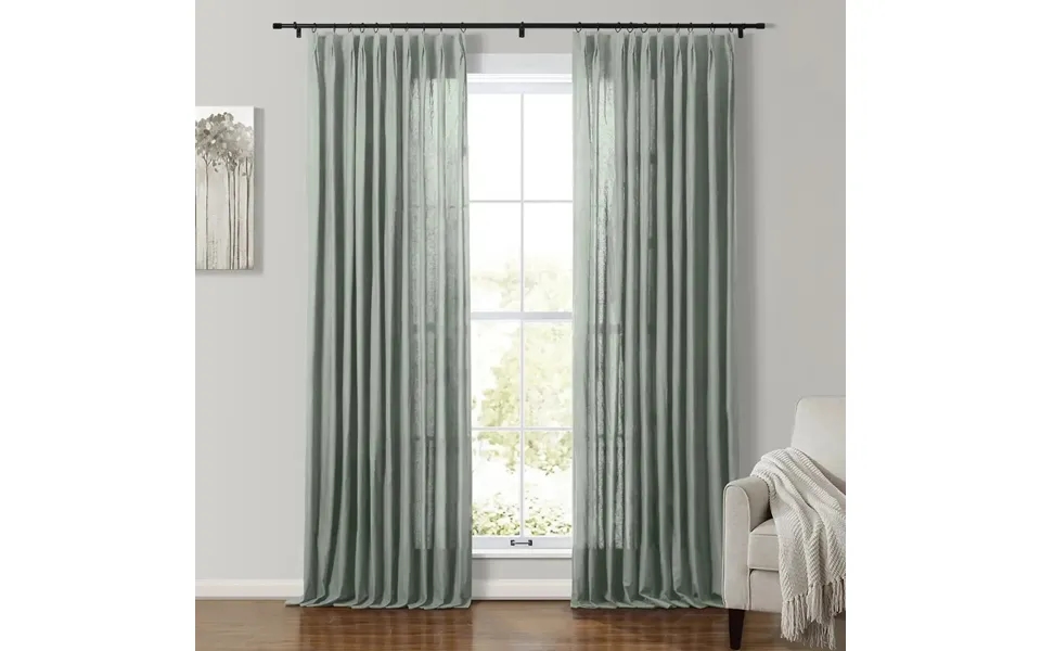 Andy 100% Cotton Drapery Pleated - Sterling 3713-6