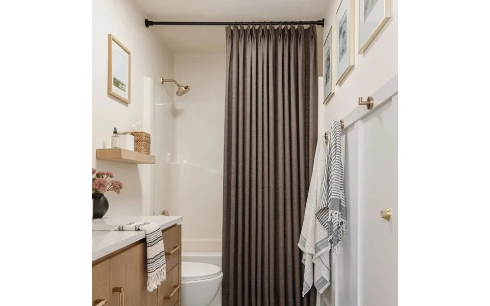 Custom Luxury Bathroom Curtains With Waterproof Layer - Jawara