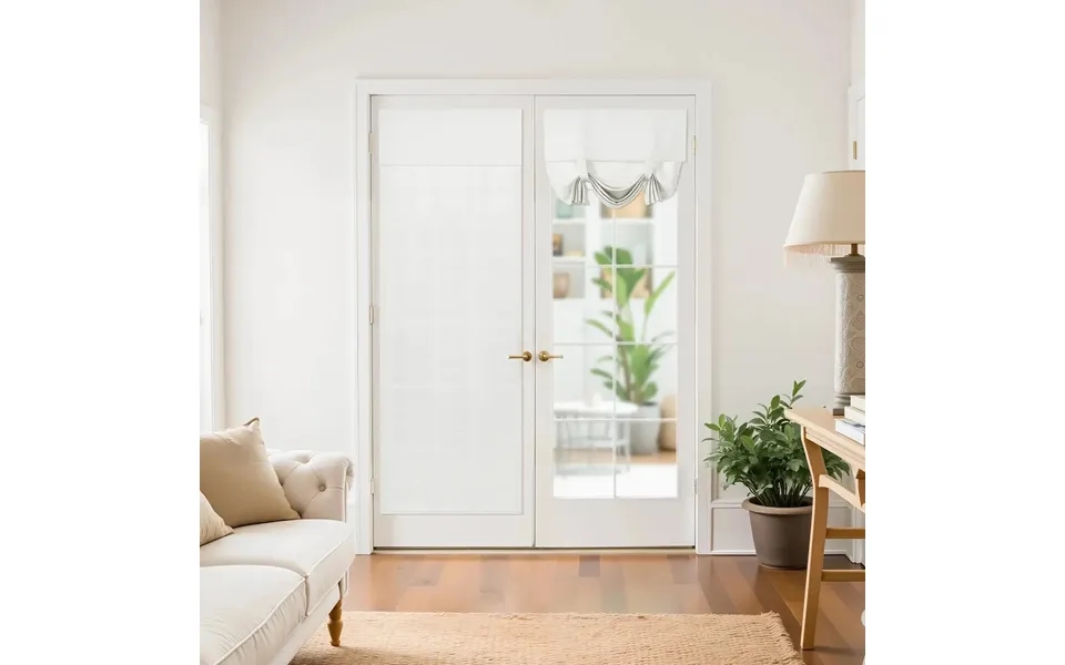 Custom Tie Up Shades For French Door