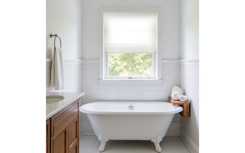 Heck Solid Waterproof Roman Shade Cordless