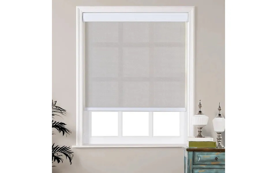 Hedda Room Darkening Loop Control Roller Blinds With Cassette - Tiny Gray 321