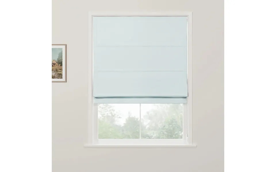 Jawara Linen Cotton Roman Shade Cord Lift - J401-23 Light Blue