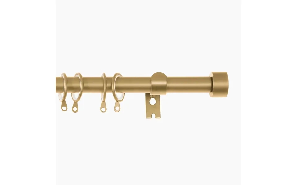 Jaylon Adjustable Curtain Rod With Rings - Gold Small 28-76 In Length
