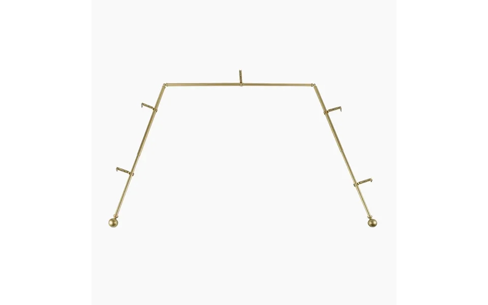 Jaylon Bay Window Curtain Rods 59-106 Inches Length - Warm Gold