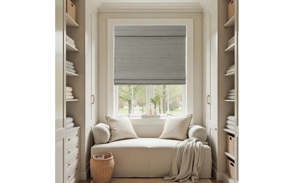 Lay Natural Ramie Bamboo Woven Shade - Windswept