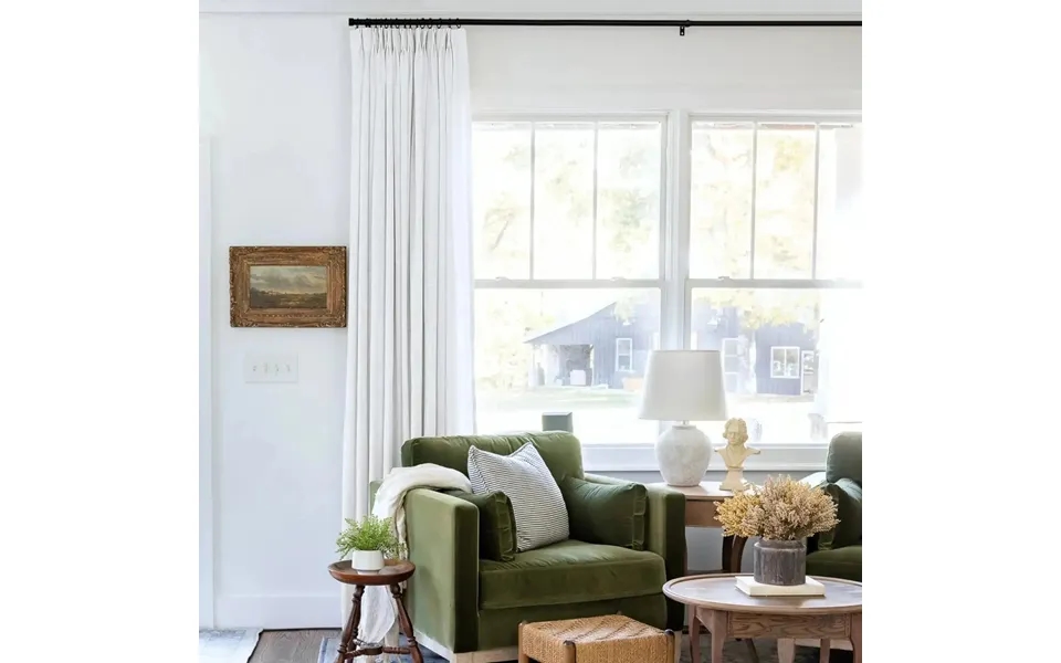 Liz Linen Drapery Pinch Pleat With Unlined - Snow White