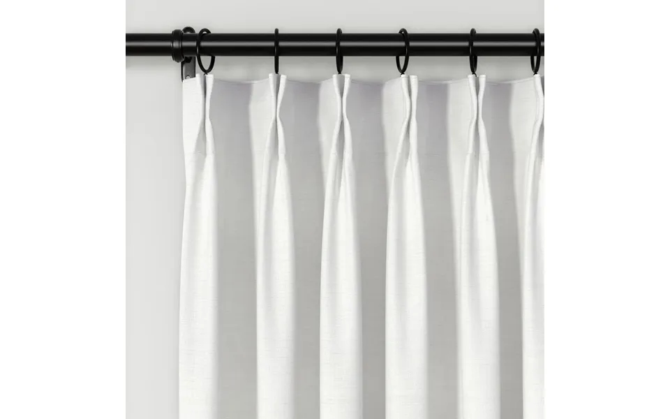 Lydia Cross Jacquard Curtain Pleated - Serie D